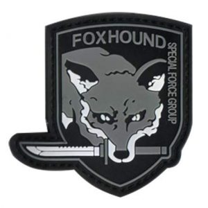 Tactical PVC Patch Airsoft Morale Patch 1 Metal Gear Solid Fox Hound Special Forces Morale Military Patch 3D PVC Rubber Tactical Rubber Hook Patch (color3)