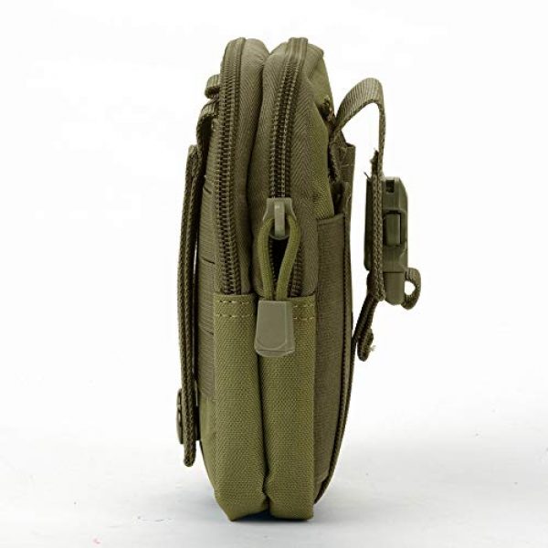 Carole4 Tactical Pouch 4 Waist Case Bag, Sporting D30 Molle Waterproof Outdoor Sport Waist Pack Coin Purse for Mobile Nylon Waist Bag Army Military EDC Small Bag