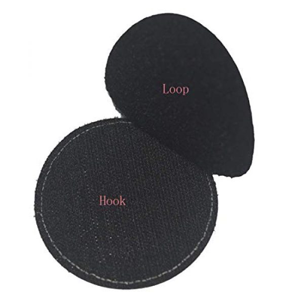 ODSP Airsoft Morale Patch 2 This is The Way Mandalorian Half Helmet Inspired Art Embroidered Fastener Hook and Loop Backing Tactical Morale Patch 3.15 Inch 2PCS