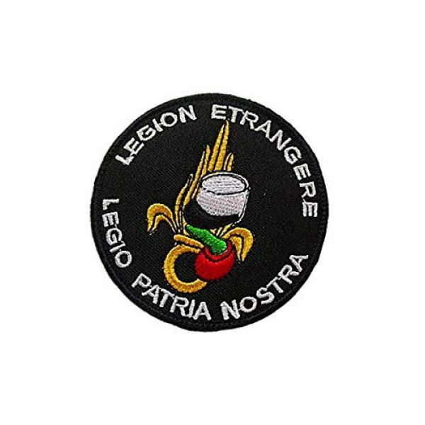 Embroidery Patch Airsoft Morale Patch 3 French Legion Etrangere"Legio Patria Nostra" Military Hook Loop Tactics Morale Embroidered Patch
