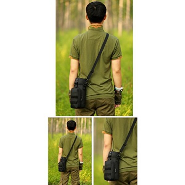 ArcEnCiel Tactical Pouch 3 ArcEnCiel Molle Water Bottle Pouch Tactical Military Kettle Set Holder Hydration Bag Carrier Pocket for Camping Climbing Cycling Hiking Travelling
