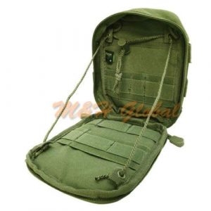 MH GLOBAL Tactical Pouch 1 MH Amazon Molle Side Kick Utility Pouch Admin Organizer Tool Bag - OD Green