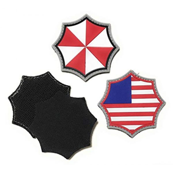 Umbrella Corporation Airsoft Morale Patch 2 Umbrella Corporation PVC Morale Patch - 3 Designs with Hook & Loop Backer
