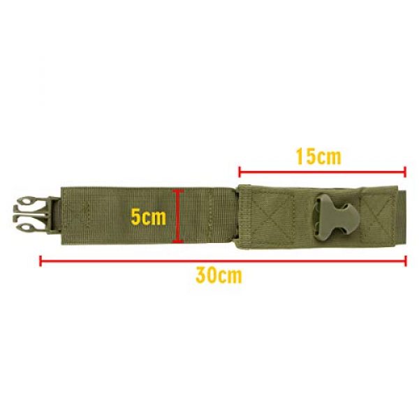 IronSeals Tactical Pouch 7 IronSeals AQ Molle Pouch & Tactical Flashlight Pouch Holster & Cellphone Holster with Flag Patch
