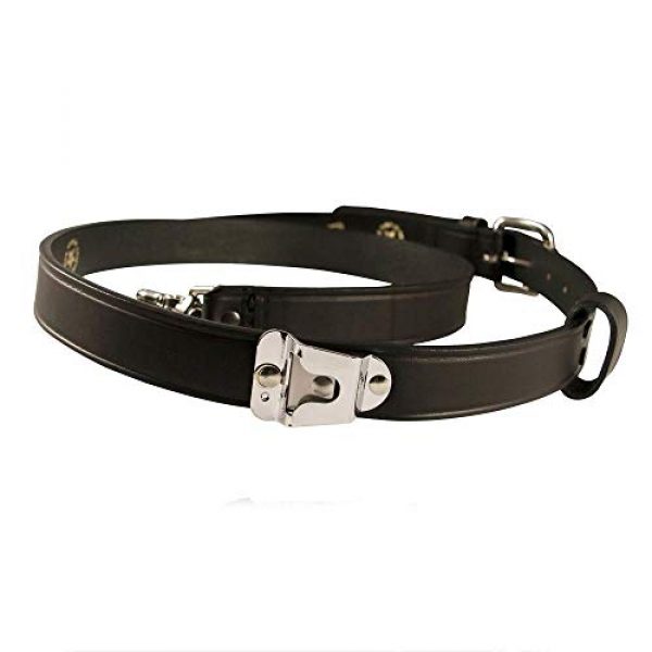 Boston Leather Tactical Pouch 1 Boston Leather 6542RXL-1 Fireman's Radio Strap + Motorola Hang-Up Clip Black