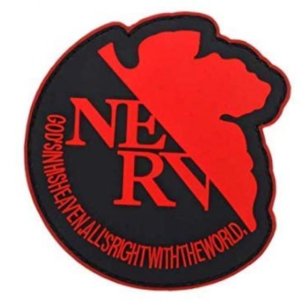PVC PATCH Airsoft Morale Patch 1 Rebuild of Evangelion NERV Military Hook Loop Tactics Morale PVC Patch (color1)