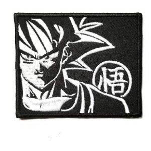 Tactical Embroidery Patch Airsoft Morale Patch 1 Dragon Ball Z Goku Tactical Embroidery Patch Hook & Loop Morale Patch Military Patch for Clothing Accessory Backpack Armband (White)