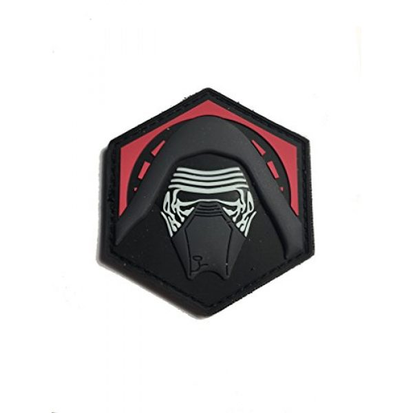 Empire Tactical USA Airsoft Morale Patch 1 KYLO REN 3D PVC GITD Morale Patch 2.5" x 2.5"