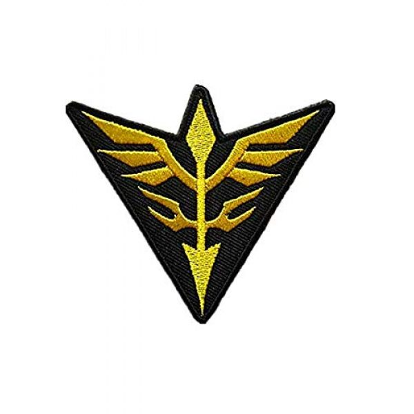 Embroidery Patch Airsoft Morale Patch 2 2 Pieces Mobile Suit Gundam -Zeon Military Hook Loop Tactics Morale Embroidered Patch (color3)