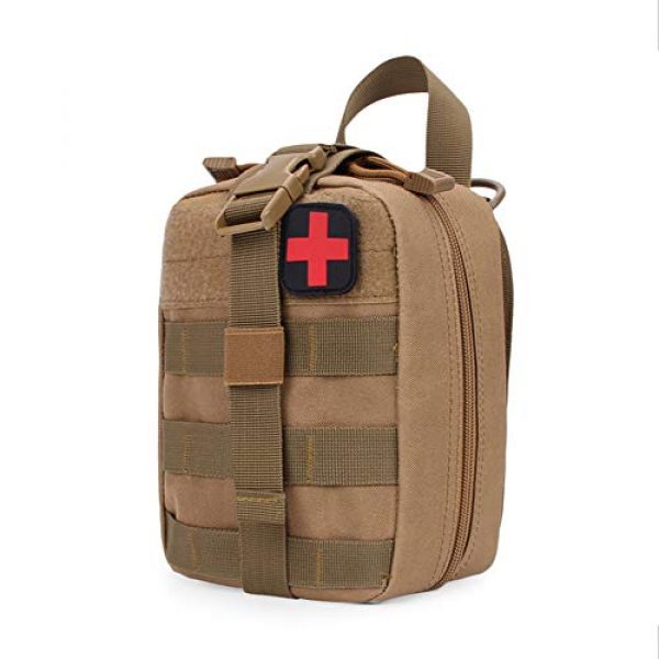 Danlan Tactical Pouch 2 Danlan First Aid Kit Tactical Survival Kit Molle Rip Away EMT Pouch Bag IFAK Medical(Bag Only) (ACU Camouflage)