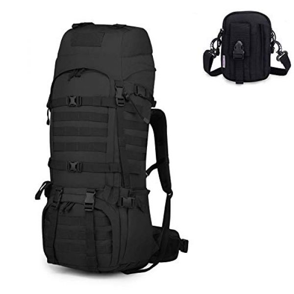 Mardingtop Tactical Backpack 1 Mardingtop Bundle Items: 65L Molle Hiking Tactical Backpack Black
