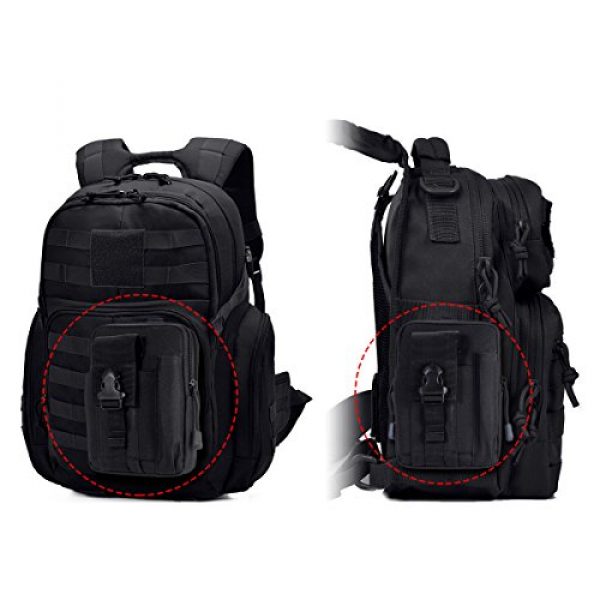 Zeato Tactical Pouch 5 Zeato Tactical Molle EDC Utility Pouch Compact Gadget Belt Waist Pack with Cell Phone Holster Holder for iPhone Xs Max/XR/Xs/X,Galaxy S10e/S10/S10 Plus/Note 9/S9 Plus/S9 LG Sony and More (Black)