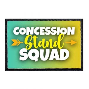 P PULLPATCH Airsoft Morale Patch 1 Concession Stand Squad - Hombre Morale Patch | Hook and Loop Attach for Hats, Jeans, Vest, Coat | 2x3 in | by Pull Patch