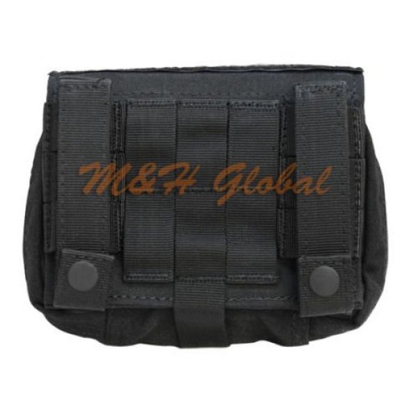MH GLOBAL Tactical Pouch 2 MOLLE First Response Pouch EMT EMS Medic Medical Aid Kit - BLACK