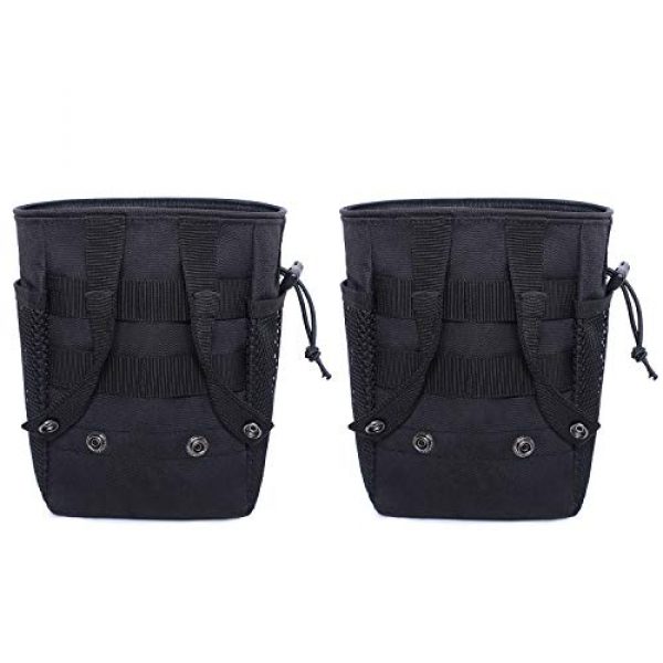 MeeJaa Tactical Pouch 5 Dump Pouch, Drawstring Magazine Dump Pouch, Tactical Molle Dump Bags, Adjustable Military Tactical Pouchesfor Outdoor and Tactical Sports