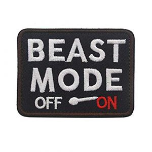 SOUTHYU Airsoft Morale Patch 1 SOUTHYU Beast Mode Activated On Tactical Morale Patch Military Combat Embroidered Badge Hook and Loop Patch Emblem