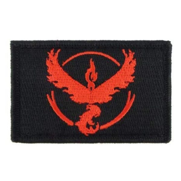 Tactical Embroidery Patch Airsoft Morale Patch 1 Firebird Team Valor/Articuno Team Mystic Embroidery Patch Military Tactical Morale Patch Badges Emblem Applique Hook Patches for Clothes Backpack Accessories
