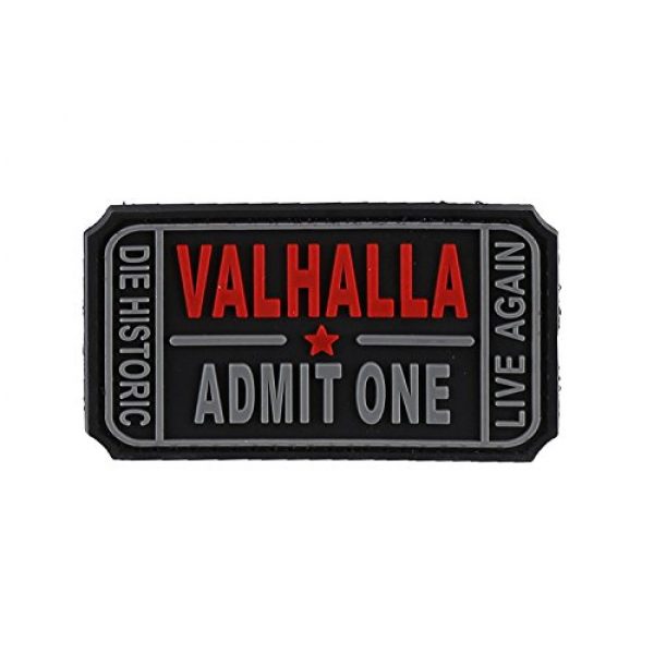 DDT VETERAN OWNED AND OPERATED Airsoft Morale Patch 1 DDT Valhalla Admit One PVC Morale Patch