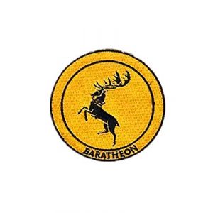 Embroidery Patch Airsoft Morale Patch 1 Game of Thrones House Baratheon Military Hook Loop Tactics Morale Embroidered Patch