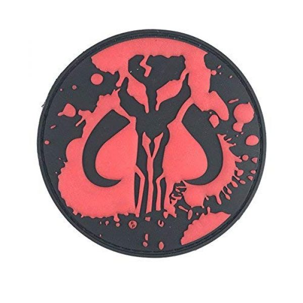 Patch Panel Airsoft Morale Patch 1 Mandalorian Mythosaur Tactical PVC Morale Patch - Perfect Hook Backed Funny Patches to Be Added to Uniforms, Jackets, Backpacks - by Patch Panel