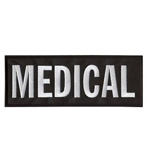LEGEEON Airsoft Morale Patch 1 LEGEEON Medical Large XL 10x4 inch EMT EMS Medic Paramedic Tactical Bulletproof Vest Hook&Loop Patch