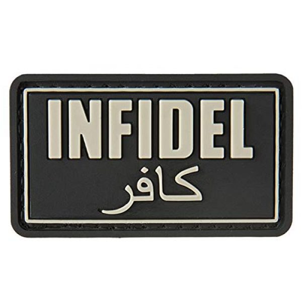 G-Force Airsoft Morale Patch 1 G-Force Infidel PVC Morale Patch - Black