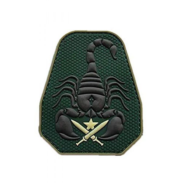 PVC PATCH Airsoft Morale Patch 1 Scorpion Unit Military Hook Loop Tactics Morale PVC Patch (color3)