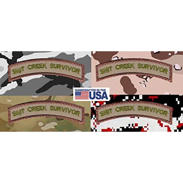 Tactical Patch Works Airsoft Morale Patch 4 Sh-t Creek Survivor Rocker Patch