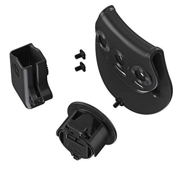 Orpaz Tactical Pouch 3 Orpaz Handcuff Case and Magazine Holster for 9mm 0.40 Polymer/Plastic Magazines