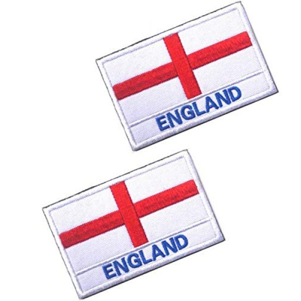 Tactical Embroidery Patch Airsoft Morale Patch 1 2pcs England Flag Embroidery Patch Military Tactical Morale Patch Badges Emblem Applique Hook Patches for Clothes Backpack Accessories