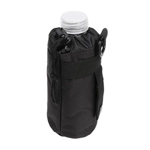 Generic Tactical Pouch 6 Molle Tactical Water Bottle Pouch Bag Military Backpack Accessories Drawstring Open Top Holding Umbrella Sports Bottle Holder Waterproof Pocket