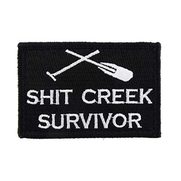 TrendyLuz USA Airsoft Morale Patch 1 TrendyLuz Shit Creek Survivor Morale Tactical Embroidered Hook & Loop Patch