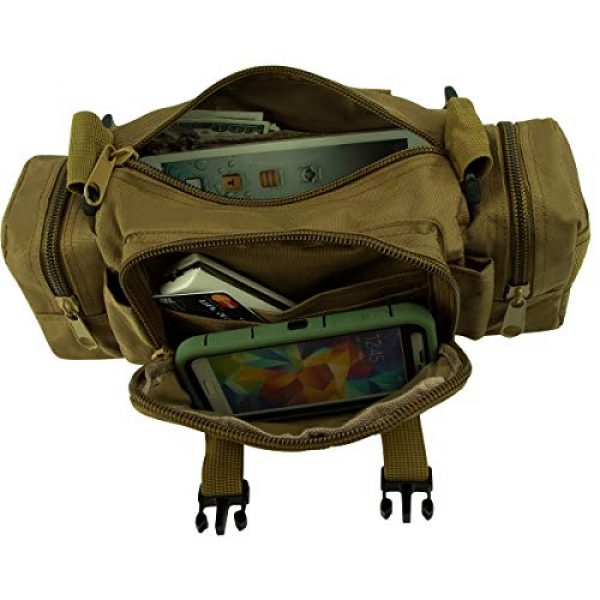 IronSeals Tactical Pouch 5 IronSeals Military Tactical Duffle Waist Bags, Military Sling Pack Hand Carry Camping Belt Bag Rucksack EDC Bag for Camping Hiking Trekking Riding