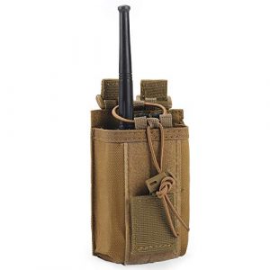 Ydmpro Tactical Pouch 1 Ydmpro Radio Pouch - 1000D Tactical Molle Adjustable Two Way Radios Holder Bag Case for Walkie Talkies
