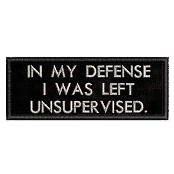 Appalachian Spirit Airsoft Morale Patch 1 in My Defense I was Left Unsupervised Patch - Embroidered Morale Patches Tactical Funny for Hat, Backpack, Jackets (Applique Fastener Iron On)