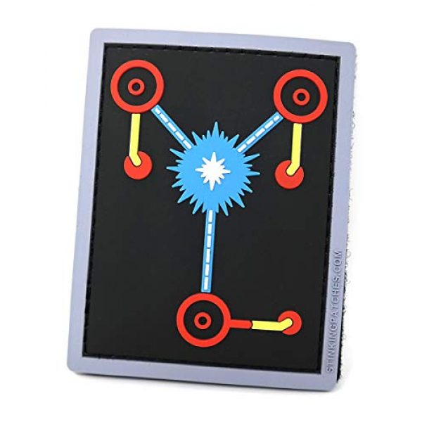 Stinking Patch Co. Airsoft Morale Patch 1 Flux Capacitor PVC Tactical Patch | Back to The Future Inspired Funny Morale Patch