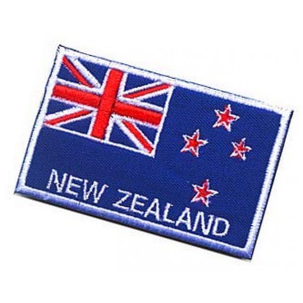 Embroidery Patch Airsoft Morale Patch 3 New Zealand Flag Patch Military Hook Loop Tactics Morale Embroidered Patch