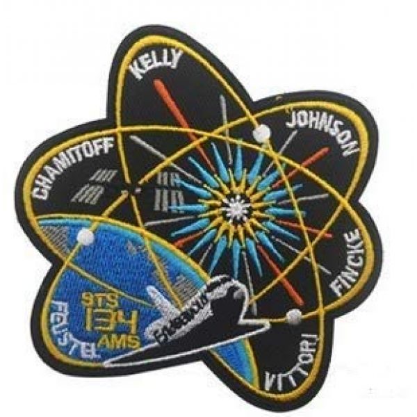 Tactical Embroidery Patch Airsoft Morale Patch 1 NASA Space Mission STS-134 Wives Endeavour Last Mission Tactical Embroidery Patch Hook & Loop Morale Patch Military Patch for Clothing Accessory Backpack Armband