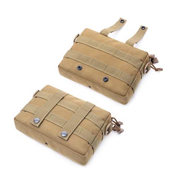 Azarxis Tactical Pouch 6 Azarxis Molle Pouches, Tactical Admin Pouch Compact EDC Utility Gadget Gear Pouch Military Carry Accessory Belt Hanging Waist Bag