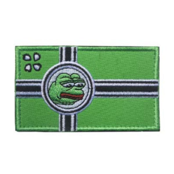 Tactical Embroidery Patch Airsoft Morale Patch 1 Sad Pepe Frog Tactical Embroidery Patch Hook & Loop Morale Patch Military Patch for Clothing Accessory Backpack Armband (color1)