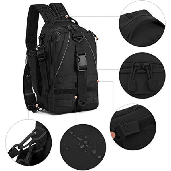 ACOMOO Tactical Backpack 6 ACOMOO Tactical Backpack Multi-Functional Molle Sling Backpacks One Strap Shoulder Bag