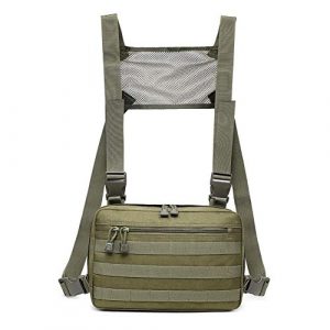 EFINNY Tactical Pouch 1 EFINNY Chest Bag Adjustable Tactical Chest Rig Hip Hop Streetwear Functional Shoulder Bag Waist Packs EDC Molle Vest Pouch