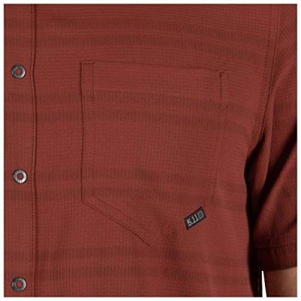 5.11 Tactical Shirt 6 5.11 Tactical Men's So Swift Short Sleeve Shirt, Metal Ring Snaps, Style 71388