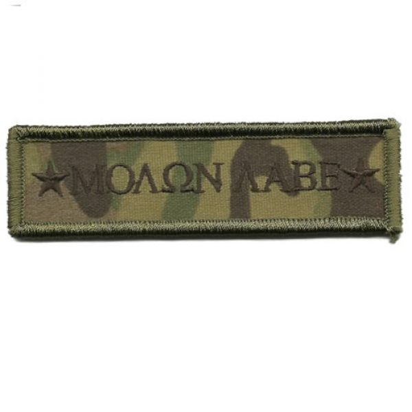 Gadsden and Culpeper Airsoft Morale Patch 1 MULTICAM Molon Labe Morale Tactical Patch