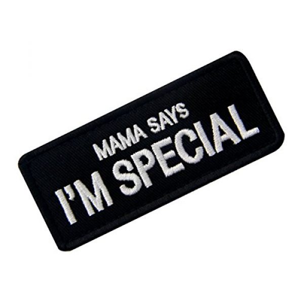 EmbTao Airsoft Morale Patch 3 Mama Says I'm Special Tactical Morale Emblem Embroidered Fastener Hook & Loop Patch