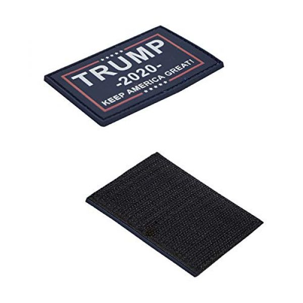 GentleGirl.USA Airsoft Morale Patch 3 GentleGirl.USA US American 2020 Donald Trump President Flags Patch with Velcro, USA Donald Trump Flags Personality Tactical PVC Hook Patch,Suitable for Military Clothes, Hats, Tactical Bags, Jackets