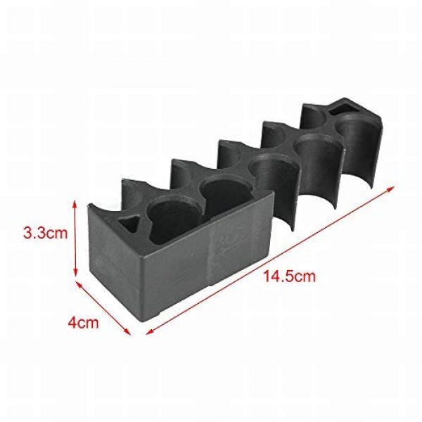Pvnoocy Shell Holder 4 Pvnoocy Shell Holder, 10 Rounds 12 Gauge Shotshell Ammo Carrier Tactical Sidesaddle Shell Holder
