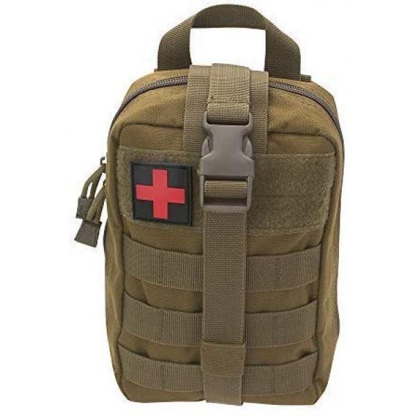 ASATechmed Tactical Pouch 2 ASATechmed Tactical Military MOLLE EMT First Aid IFAK Utility Medical Pouch Plus Free Matching Color EMT Shears Ideal Gift for First Responder, EMT, Paramedics, Soldiers, Police and Many More