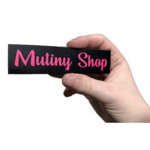 Mutiny Shop Airsoft Morale Patch 4 1x3 Custom Text Vinyl Patch - Huge Variety of Colors and Sizes - Name Tape