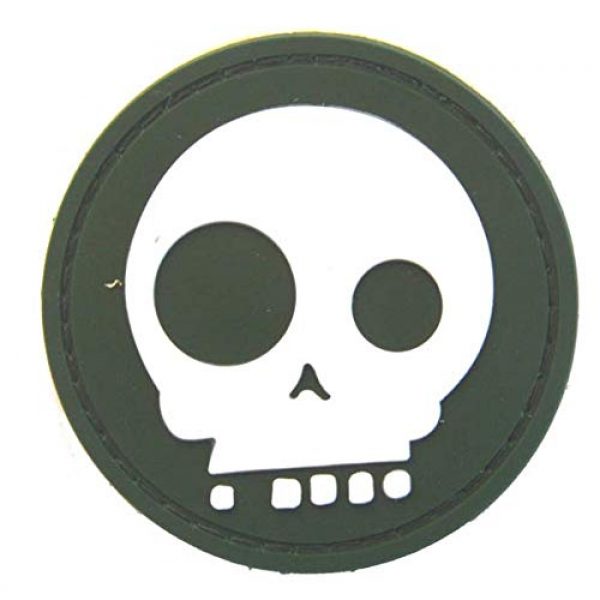 Tactical PVC Patch Airsoft Morale Patch 2 2pcs Big & Small Eyes Skull PVC Military Tactical Morale Patch Badges Emblem Applique Hook Patches for Clothes Backpack Accessories
